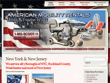 Tablet Screenshot of americanmobilityrentals.com